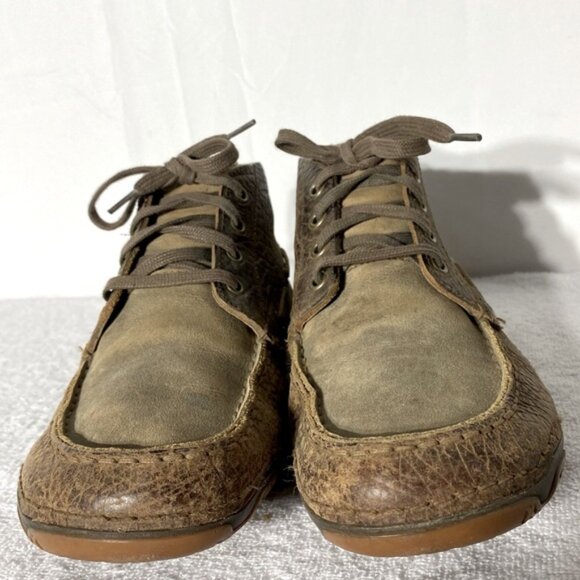 Ariat Brown Distressed Leather Lace Up Chukka Boots Ankle Boots 8EE/41W - Picture 2 of 12